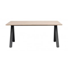 RO Carradale Extending Dining Table V 170x100 Whitewash/Black